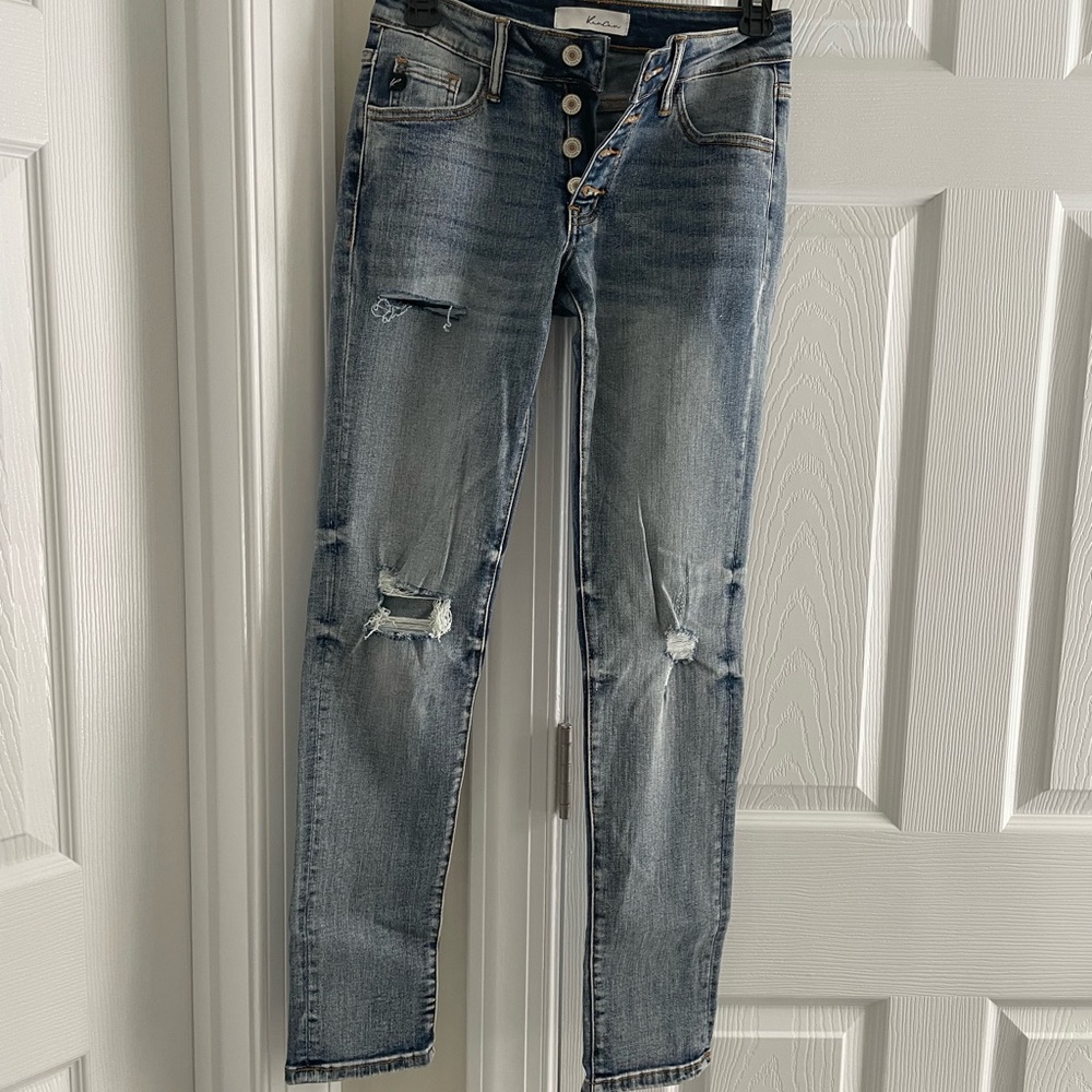 KanCan Medium Blue Ripped Skinny Jeans